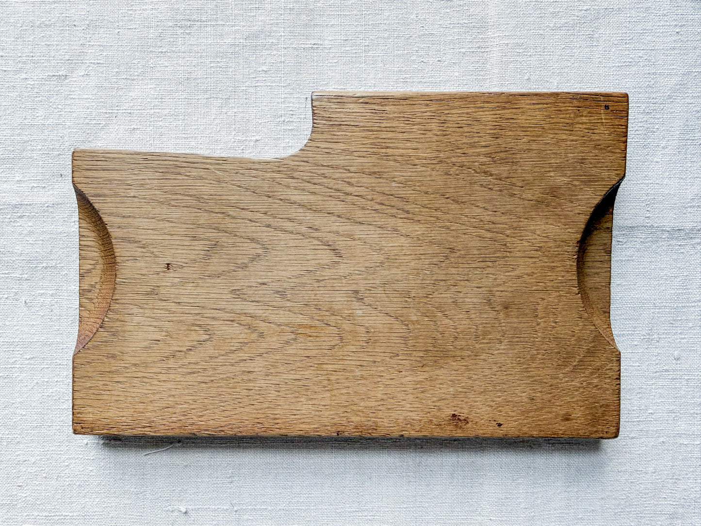 Vintage Carved Cheese Board with Fitted Knife by Bramhall Woodware
