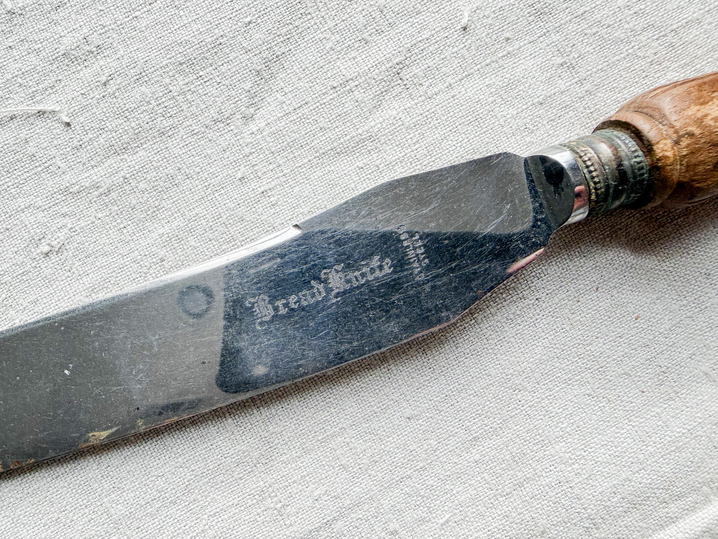 Floral Carved Bread Knife, c1920