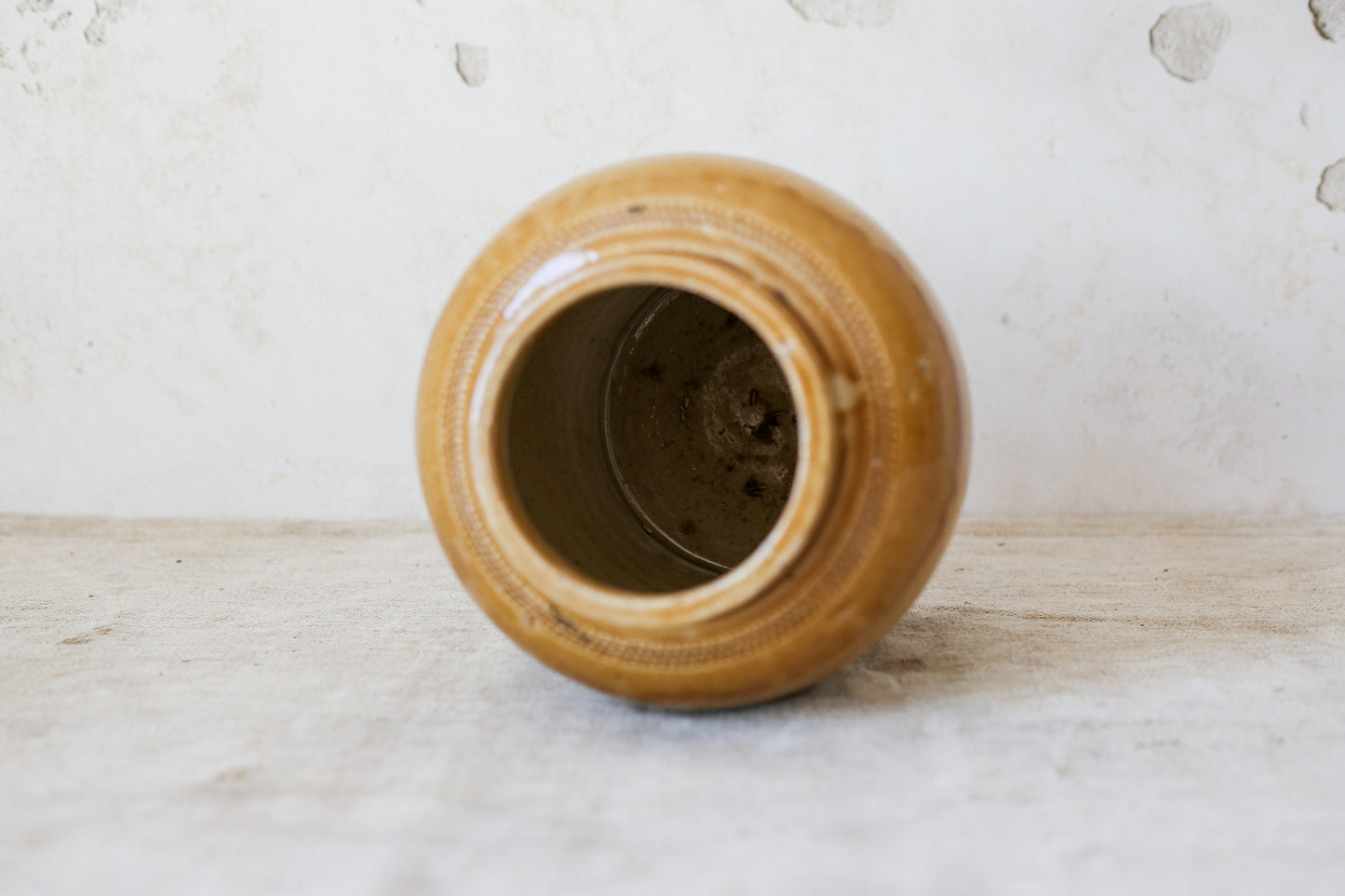 Large Ovoid Two Tone English Pantry Crock