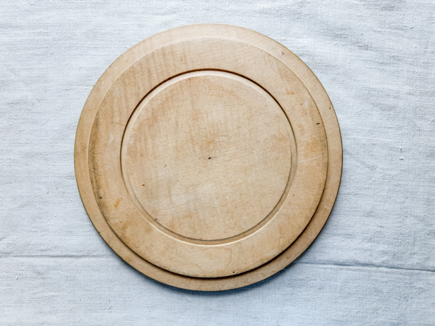 Floral Chip Carved English Bread Board