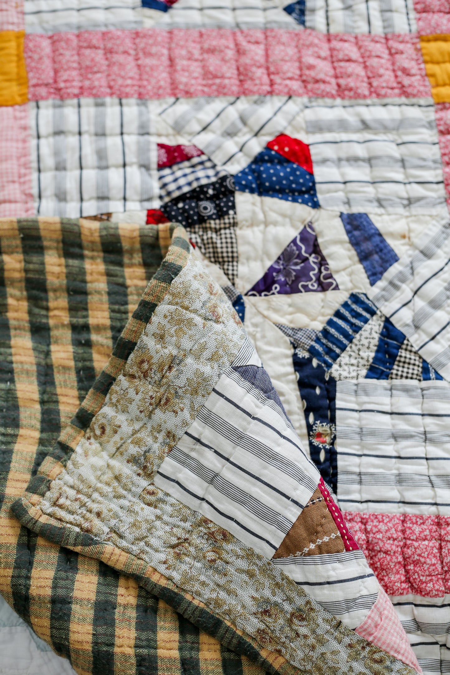 Antique String Star Quilt, c. 1910