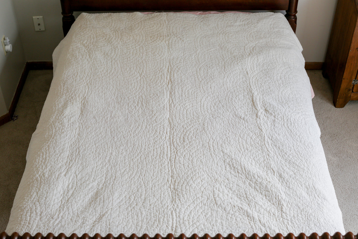 Antique Burgundy Lone Star Quilt, c1900