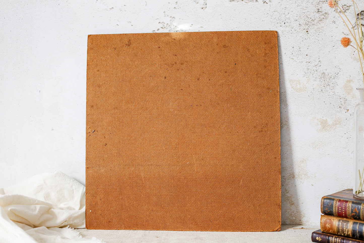 Vintage Cotton Boll Study - Original 1968 Signed Painting by Aaersen