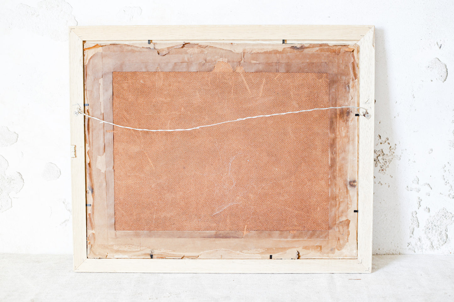 Vintage Oil Painting of English Wharf and Boats