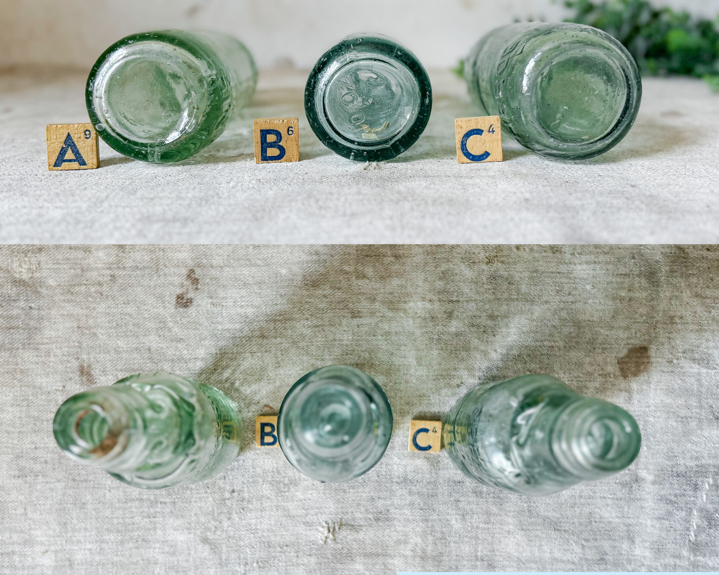 CHOICE Antique British Codd Bottles with Marbles
