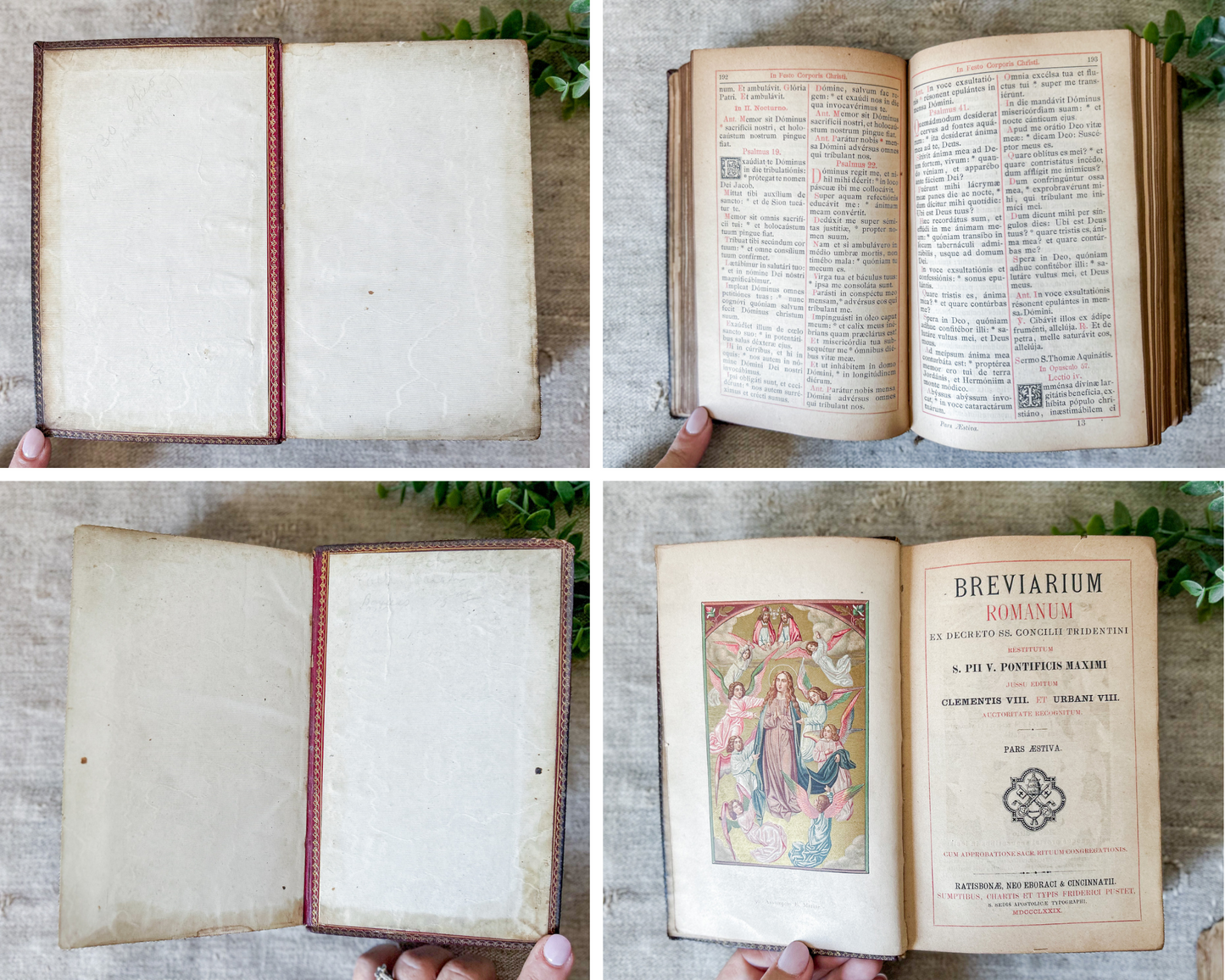1879 Breviarium Romanum Latin Catholic Missal