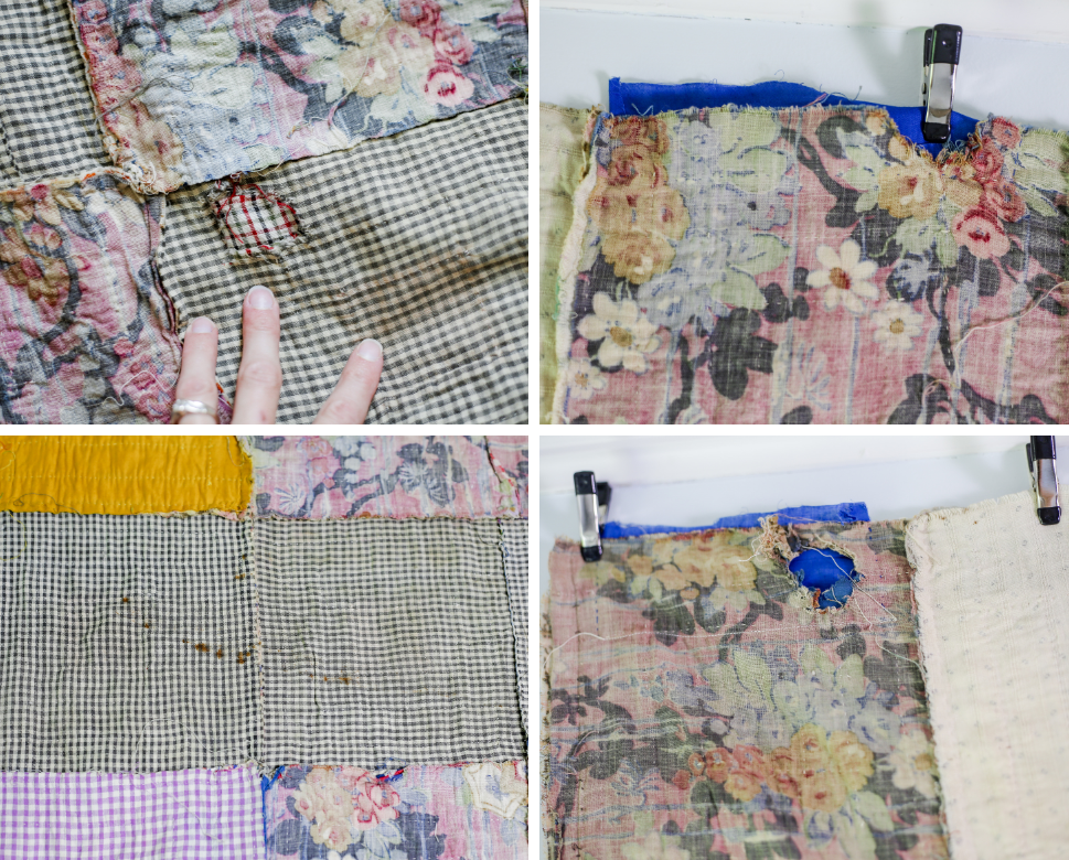 Vintage Log Cabin Quilt TOP