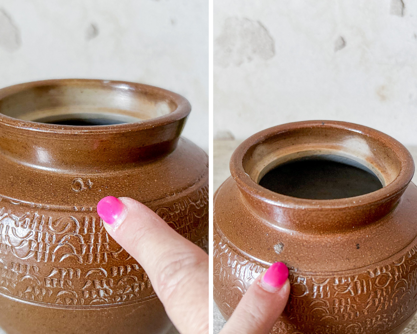 Antique English Brown Stoneware Storage Jar