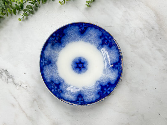 Antique Flow Blue 8.5 Bowl - Made in Germany