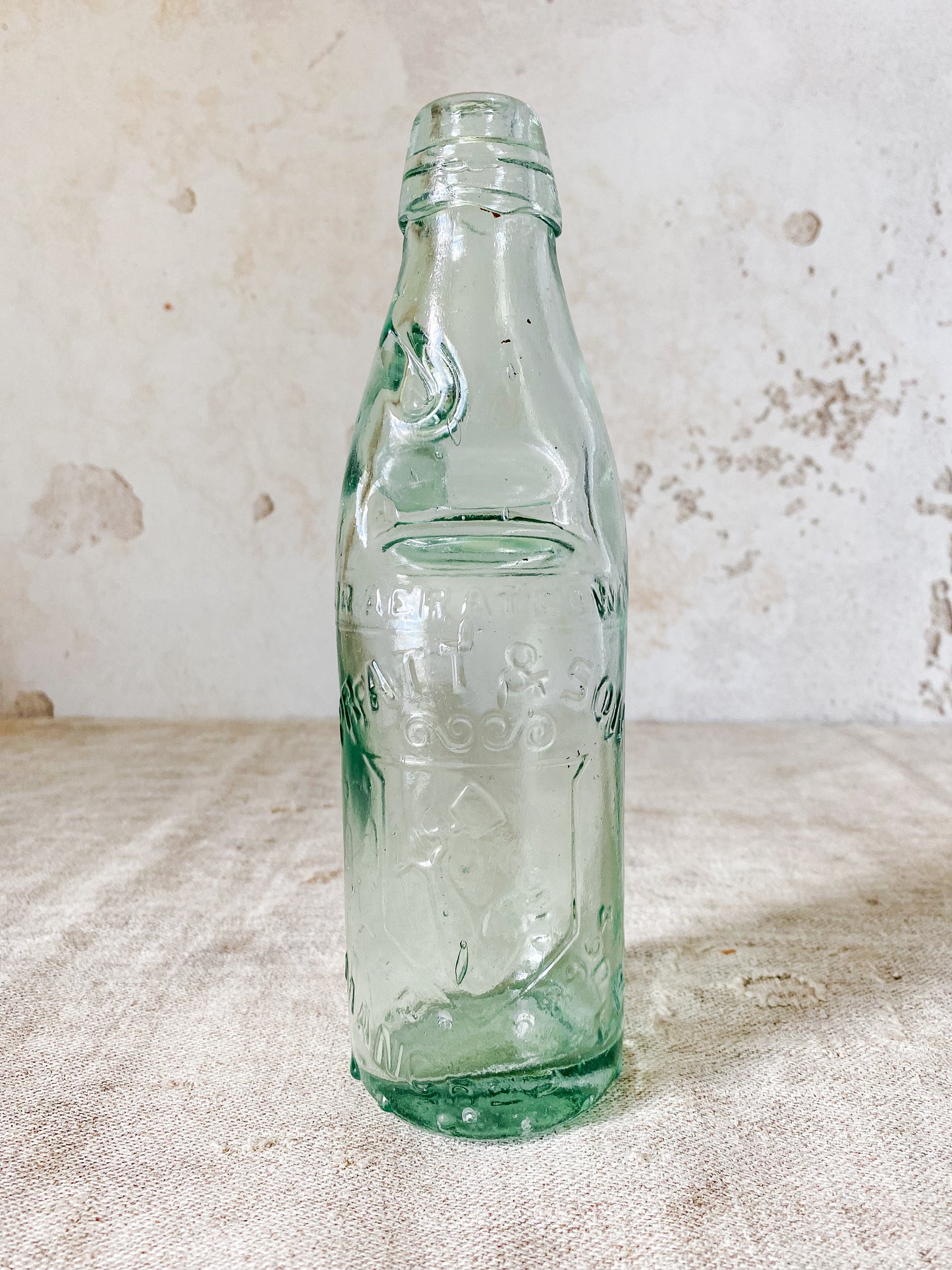 Antique English Pictorial Codd Bottle - Pratt & Son, Manchester