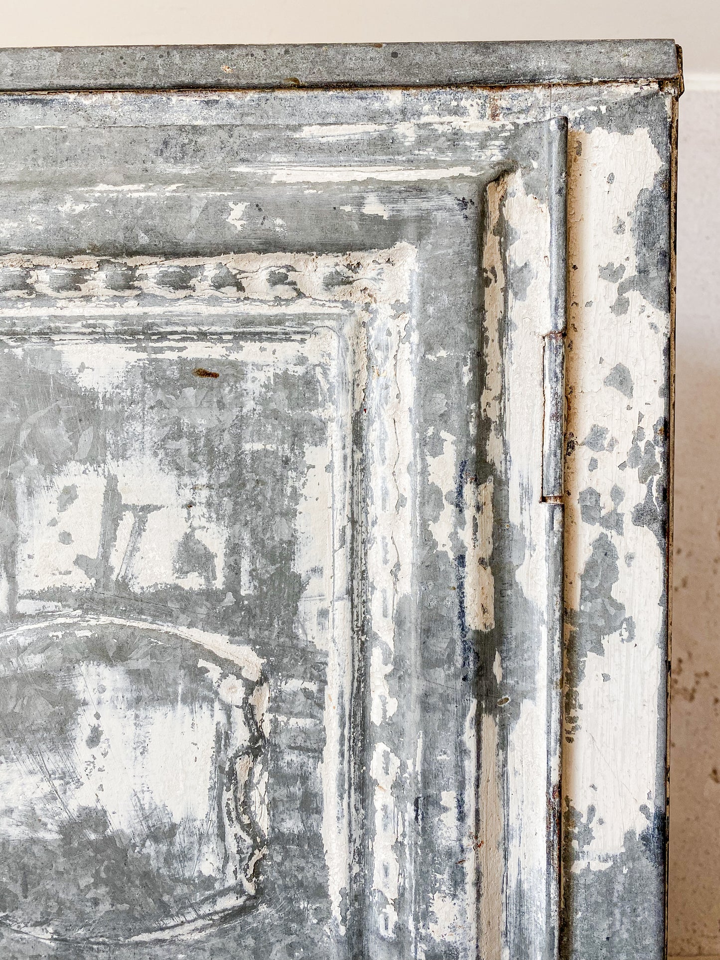 Vintage Chippy Galvanized Metal Cake Safe
