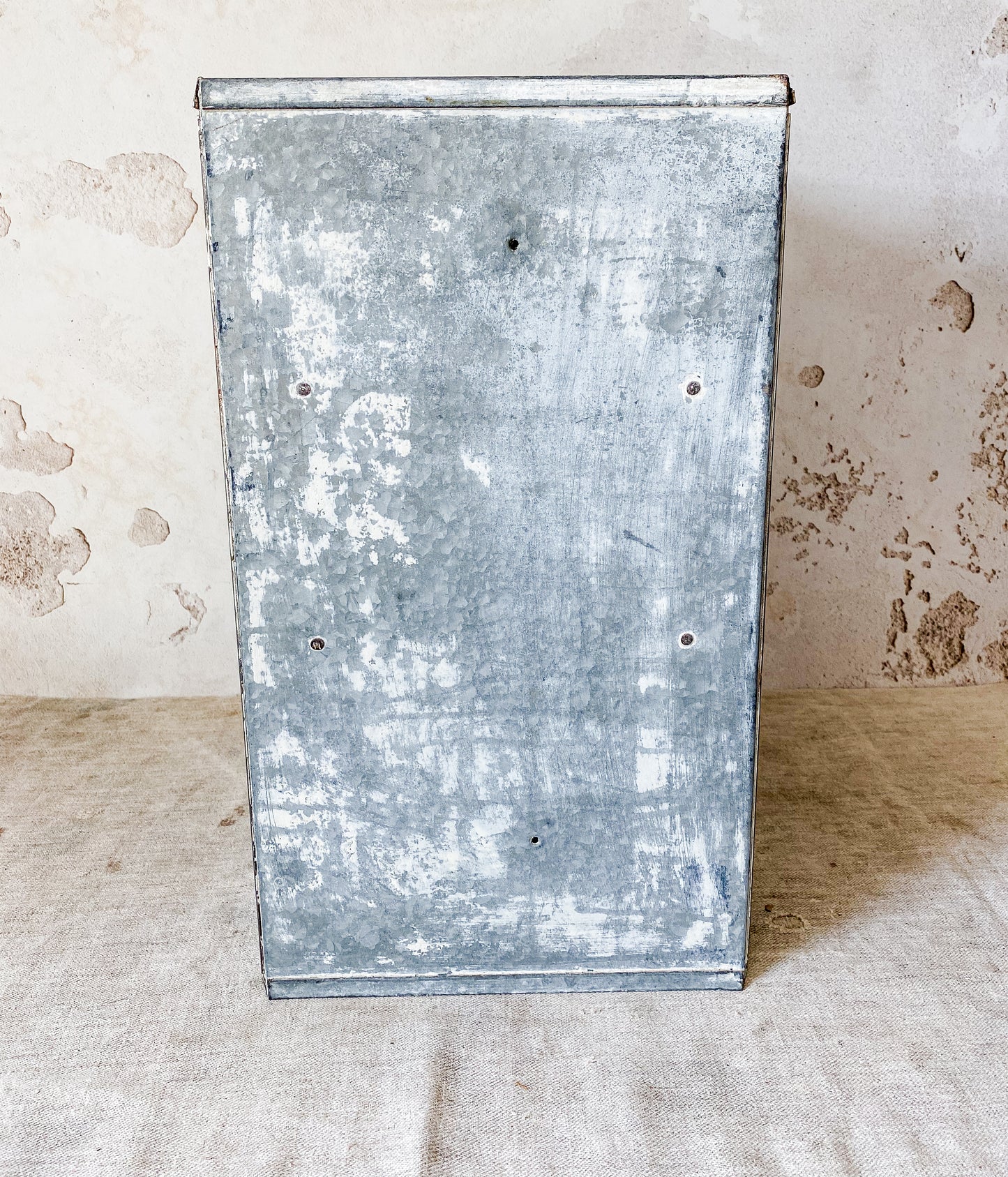 Vintage Chippy Galvanized Metal Cake Safe