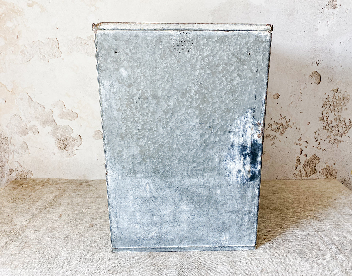 Vintage Chippy Galvanized Metal Cake Safe
