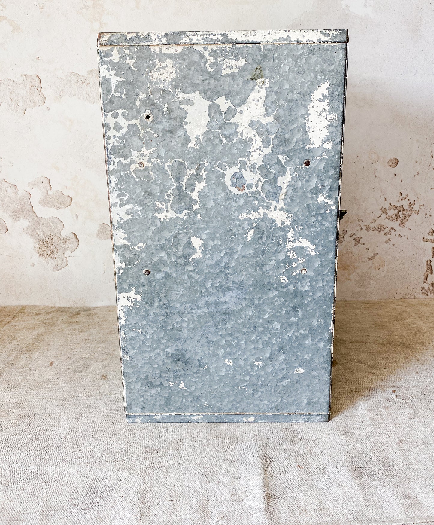 Vintage Chippy Galvanized Metal Cake Safe