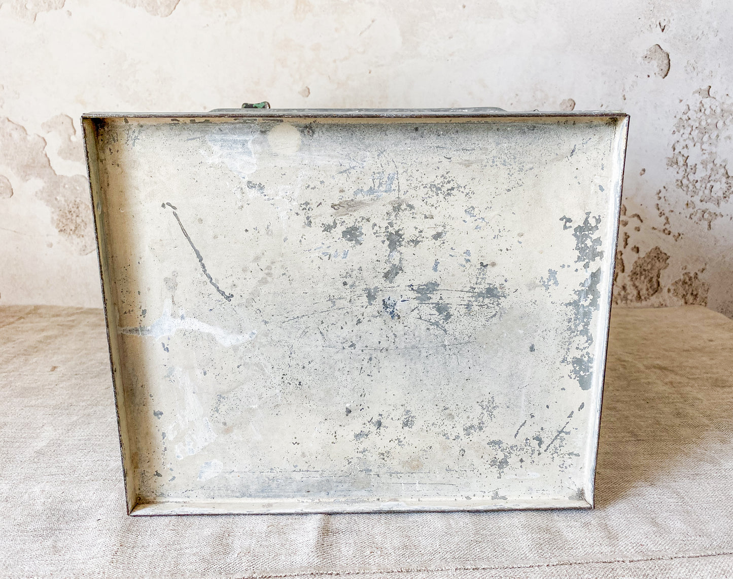 Vintage Chippy Galvanized Metal Cake Safe