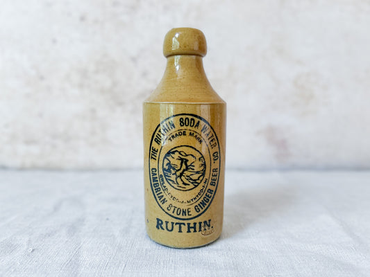 Antique Ruthin Soda Water Co. Stoneware Bottle