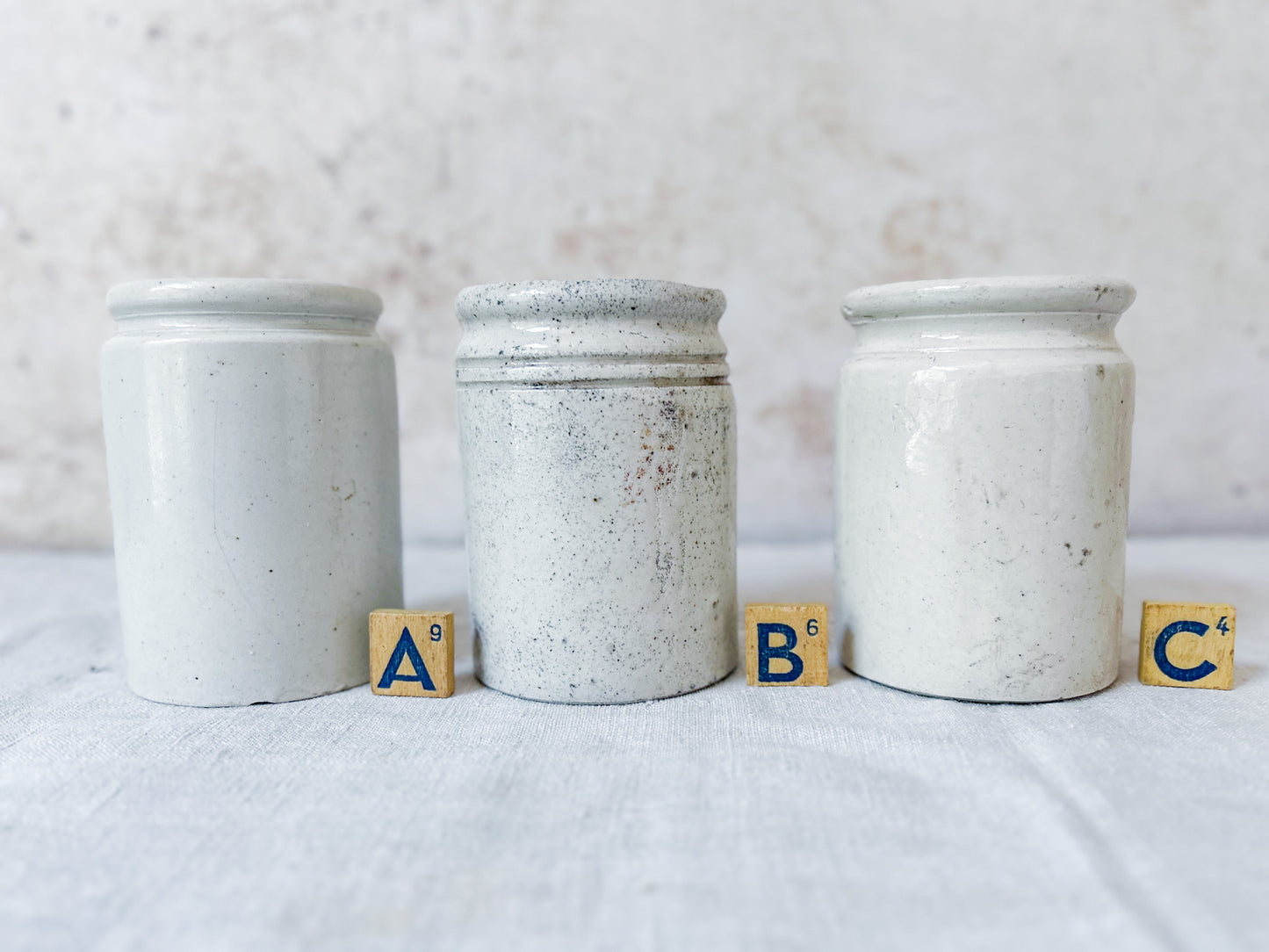 CHOICE Antique English Stoneware Marmalade Pot