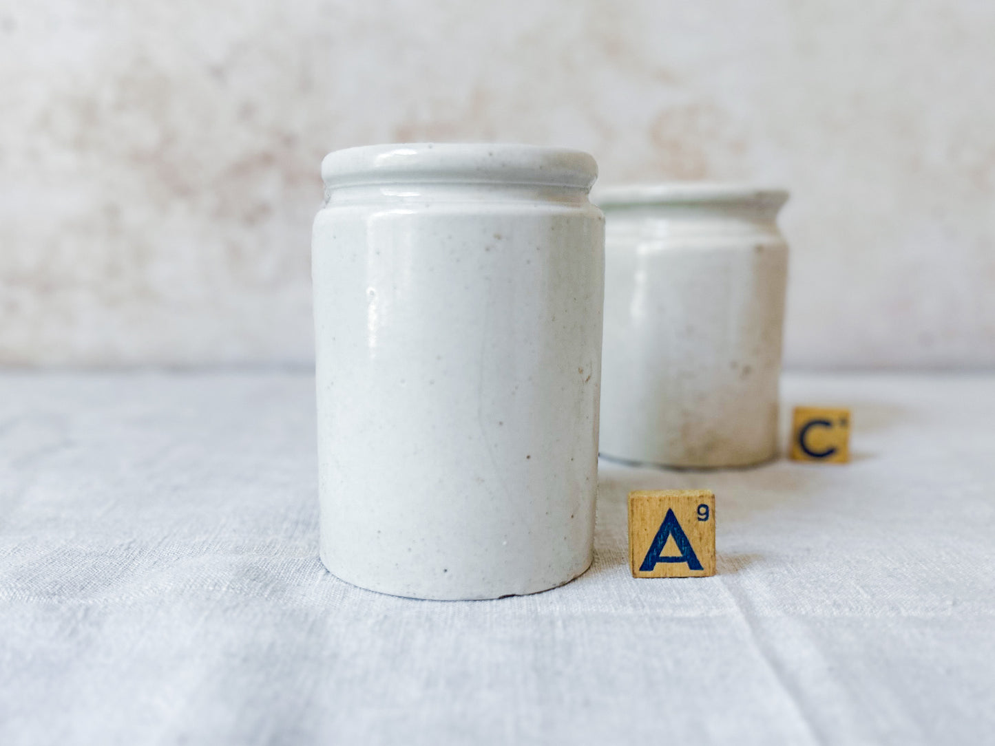 CHOICE Antique English Stoneware Marmalade Pot