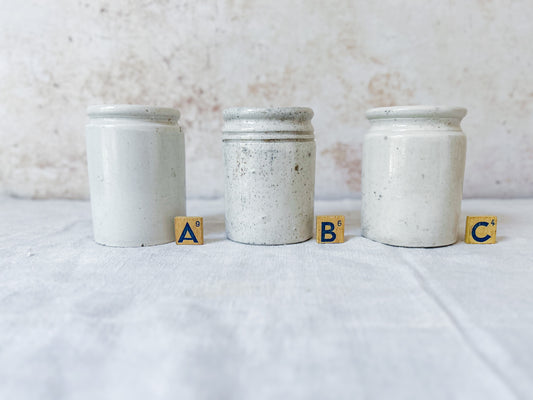 CHOICE Antique English Stoneware Marmalade Pot