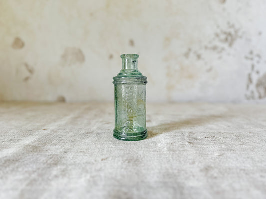 Antique Green Glass Inkwell by Paul's Ink