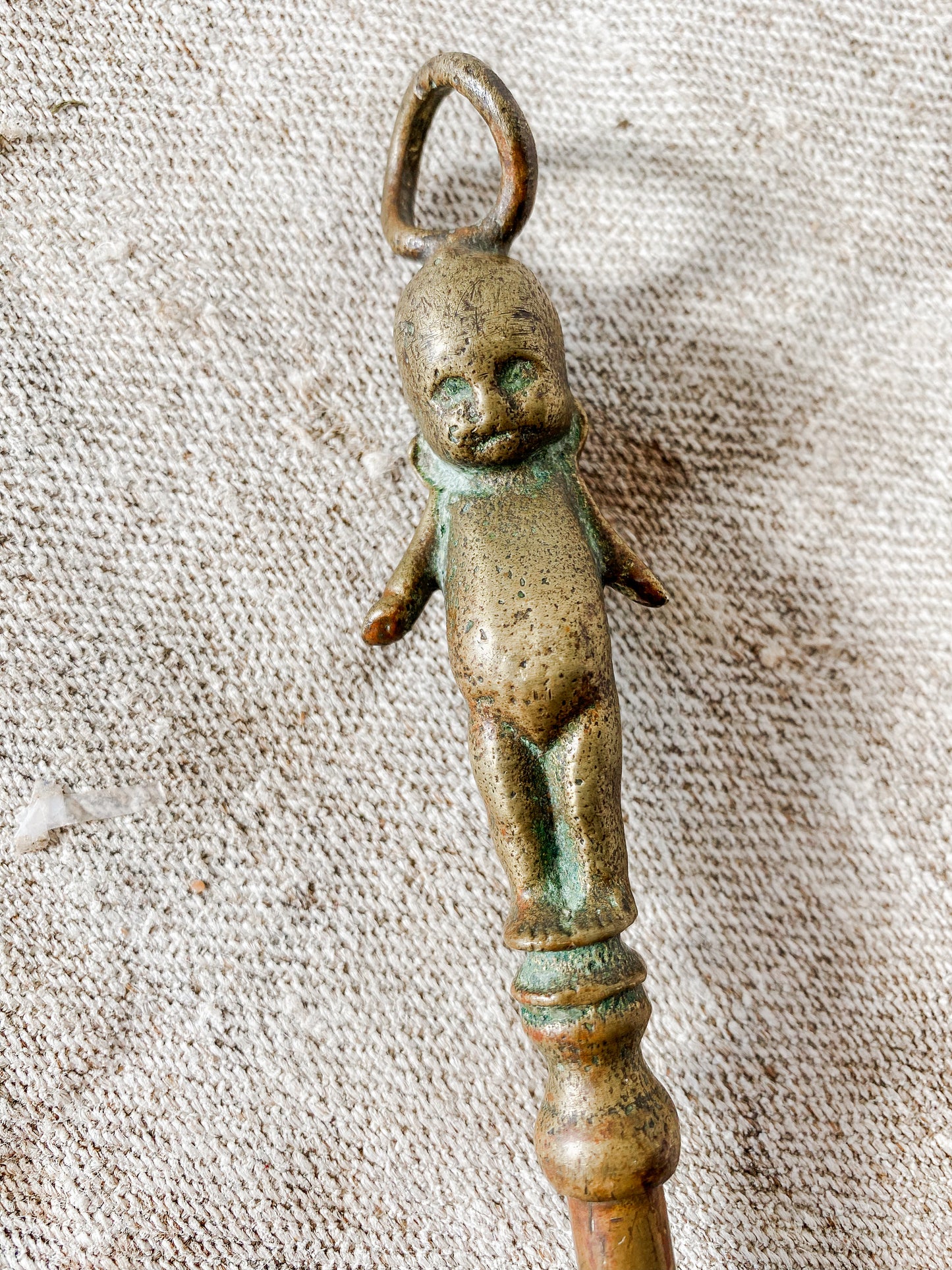 Vintage Brass Kewpie Toasting Fork by Peerage, England