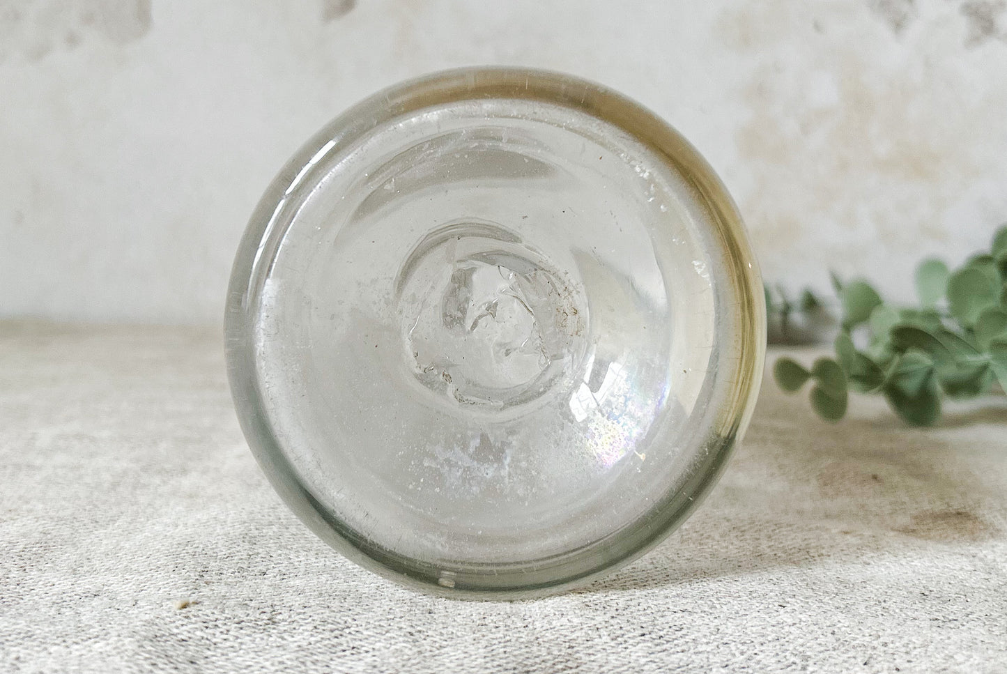 Morgan’s White Embrocation Horse & Cattle Oil Glass Jar with Stopper