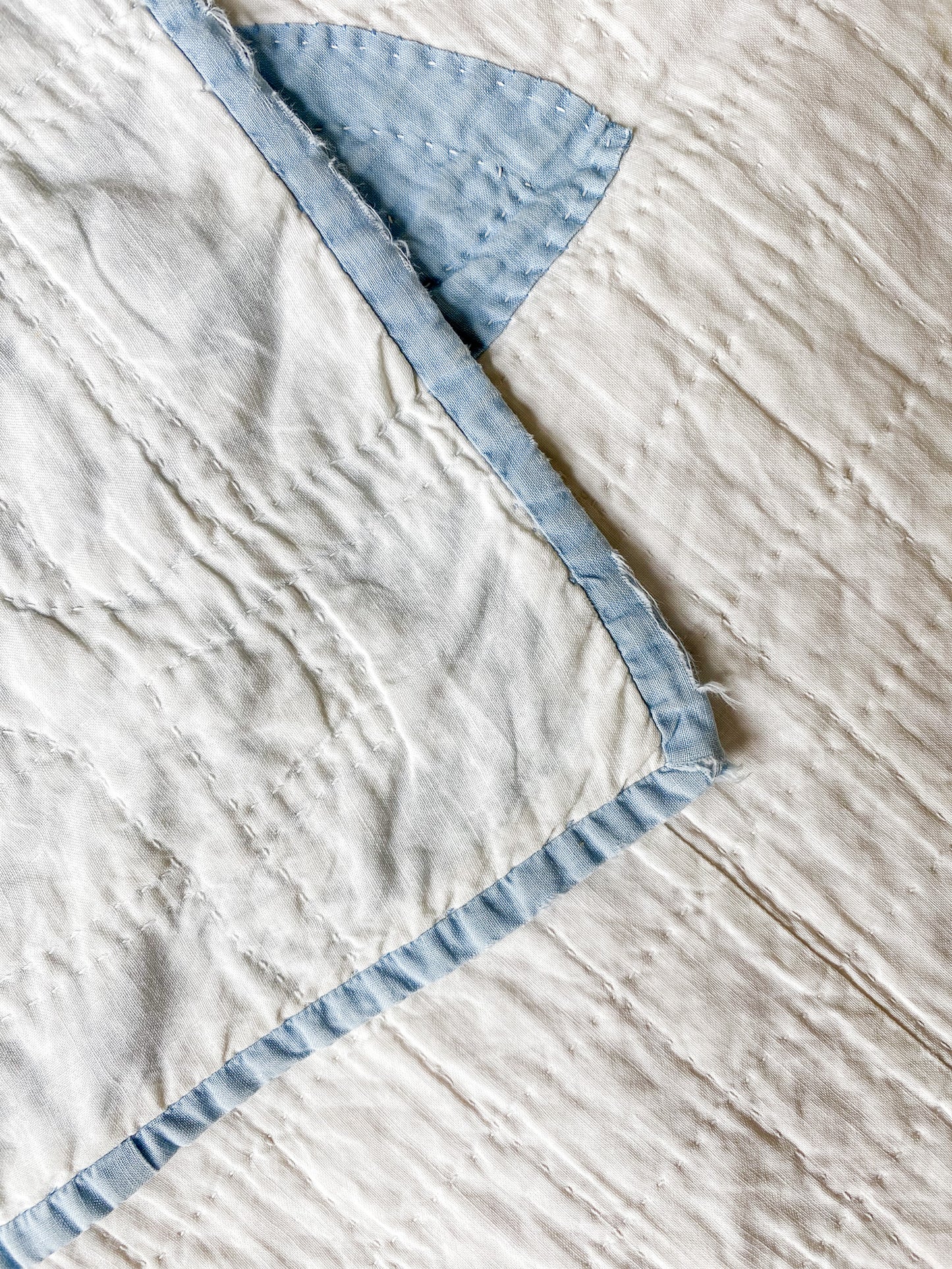 Vintage Blue and White Papercut Child’s Quilt