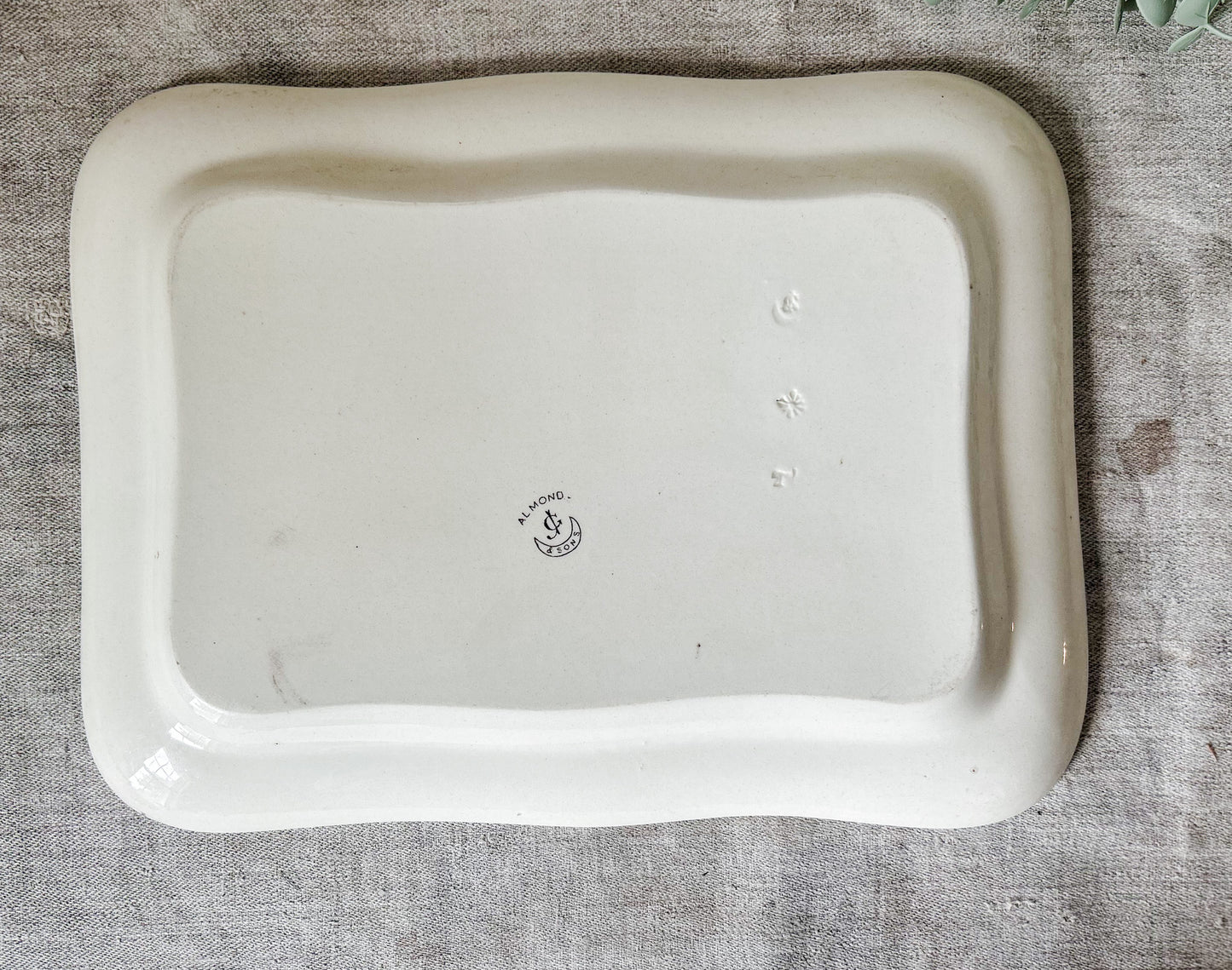 Antique George Jones & Son Large Ironstone Bird Platter, c1880