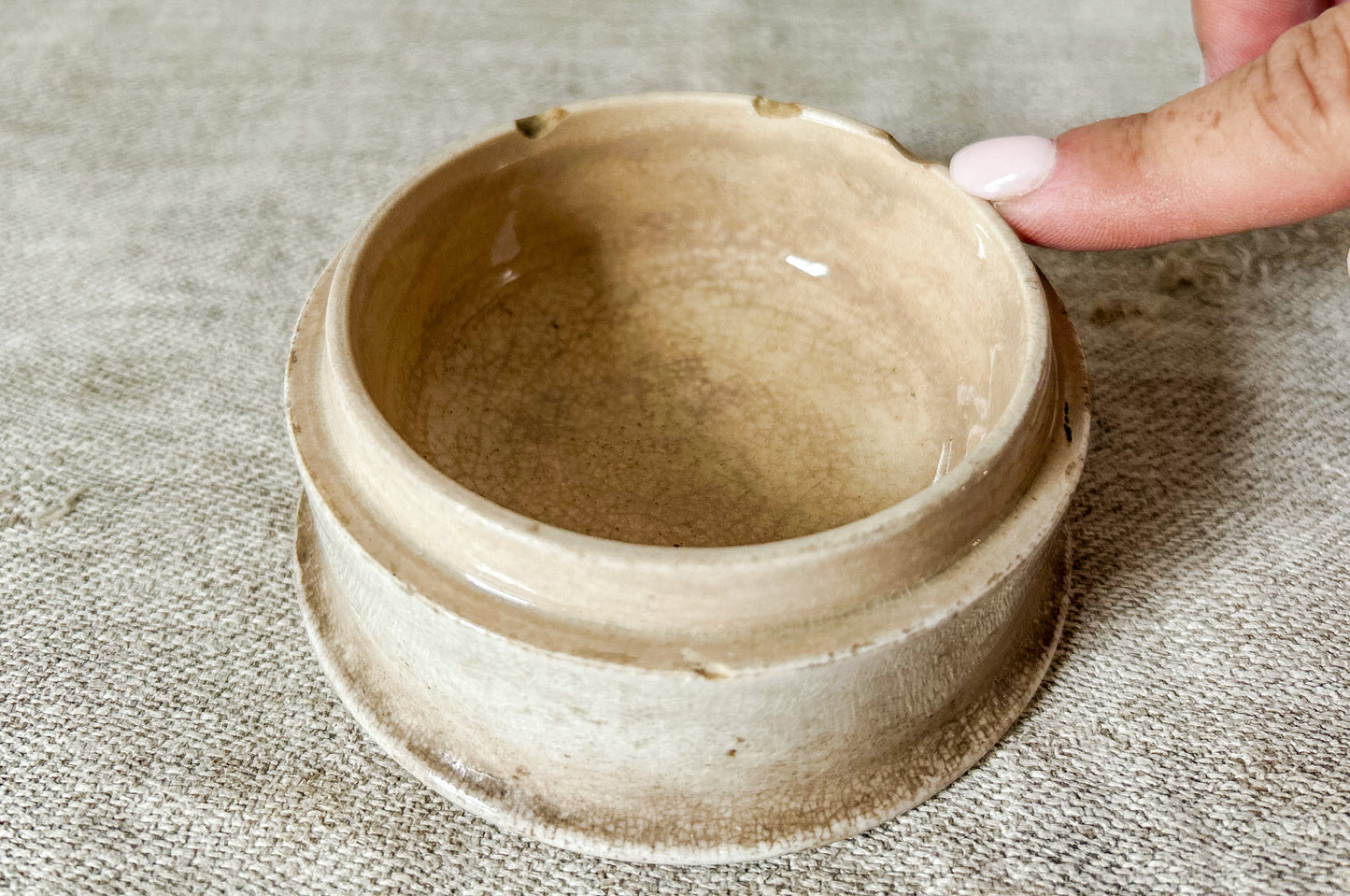Antique Pratt Ware Pot & Lid - Prince Consort Albert