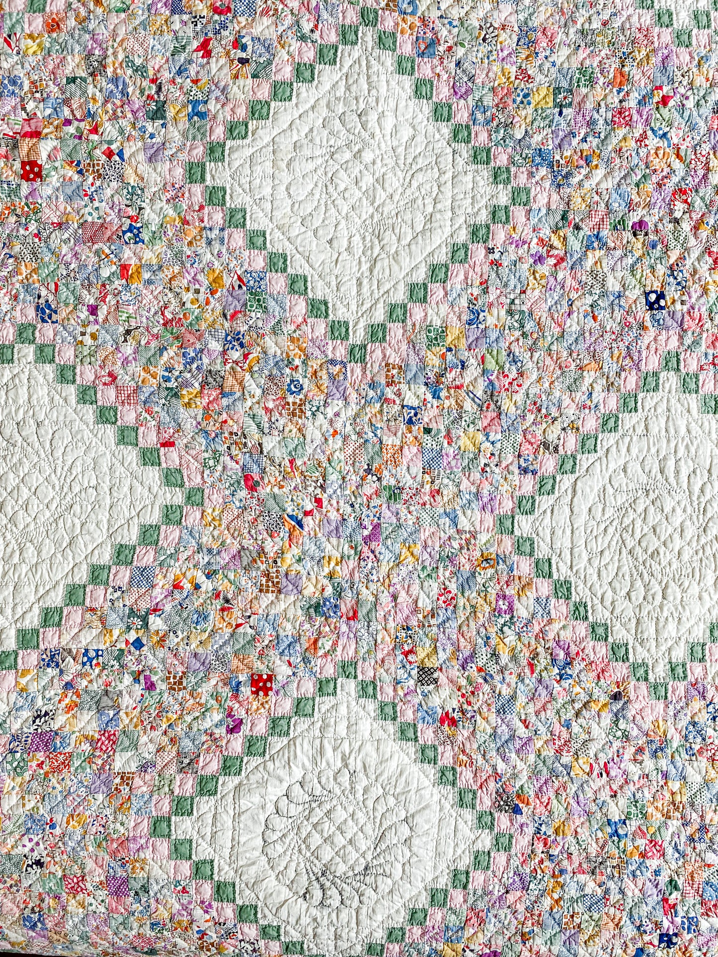 Vintage Postage Stamp Quilt