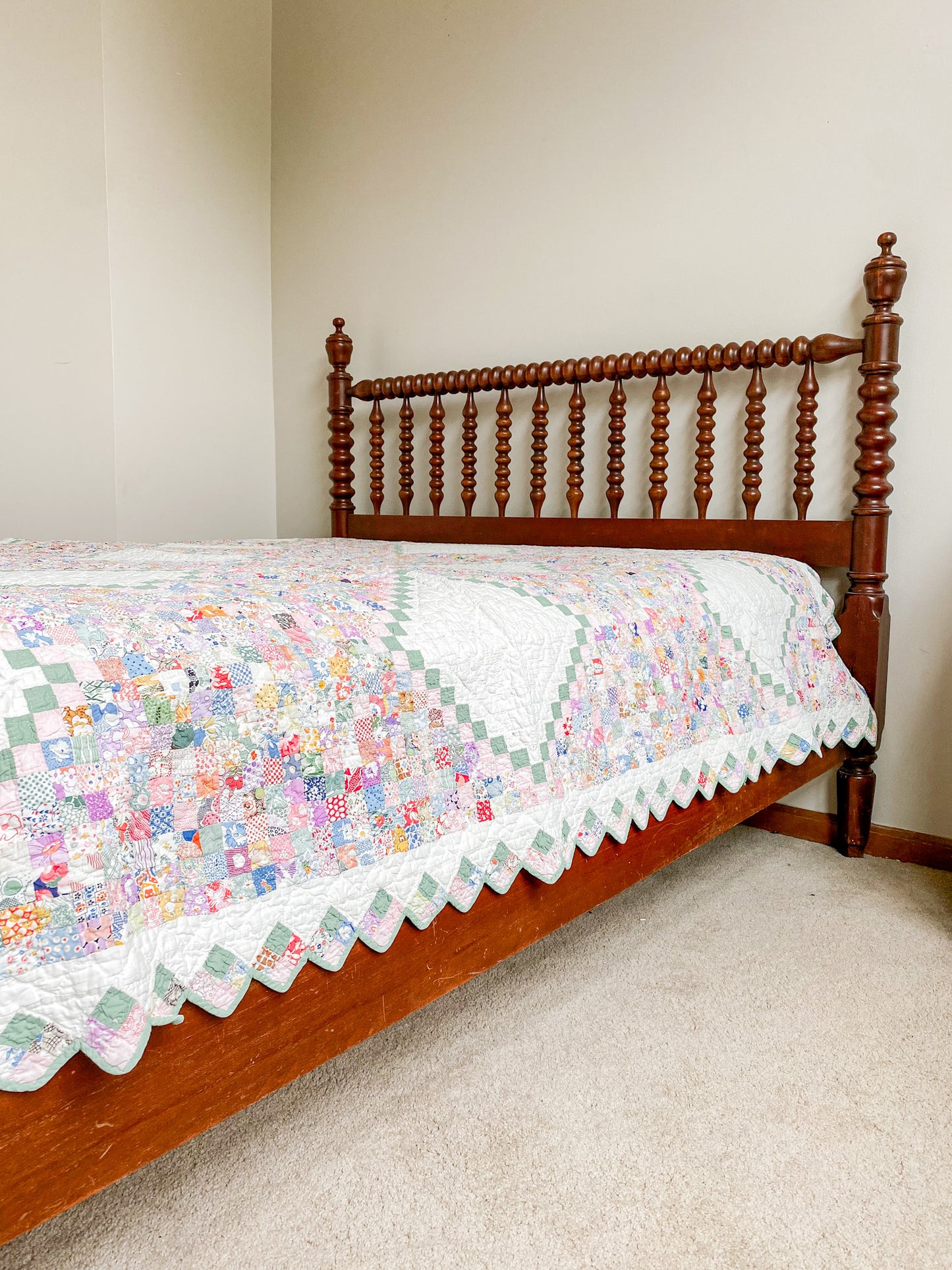 Vintage Postage Stamp Quilt