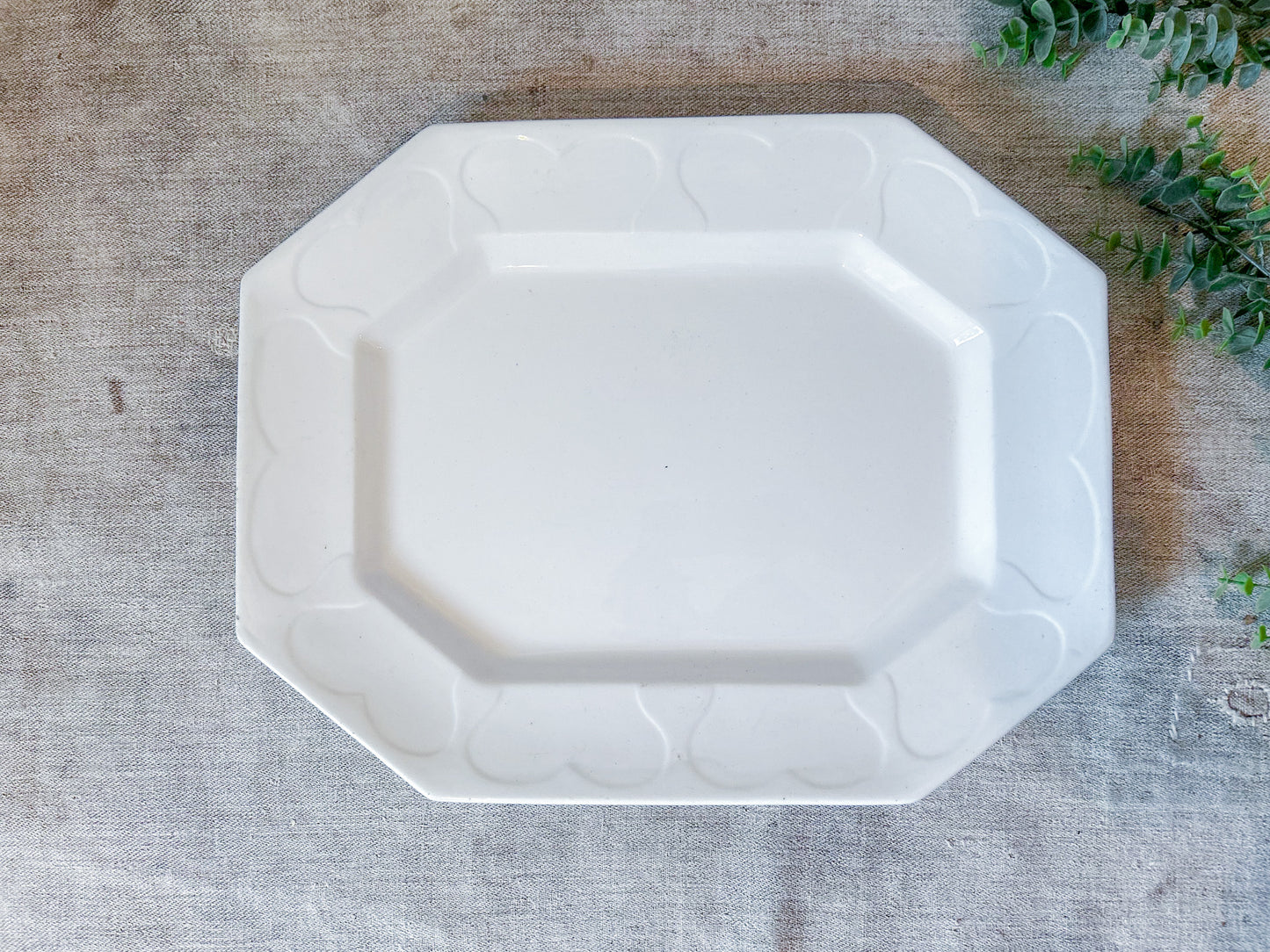 Antique Barrow & Co Ironstone Platter, c1850