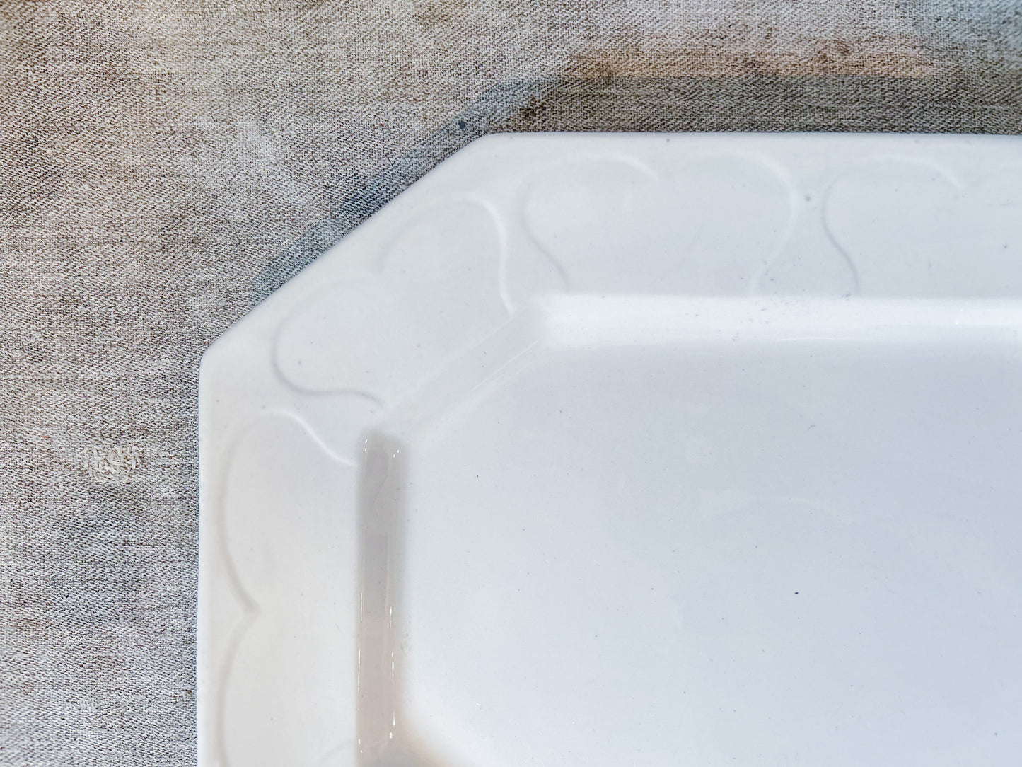 Antique Barrow & Co Ironstone Platter, c1850