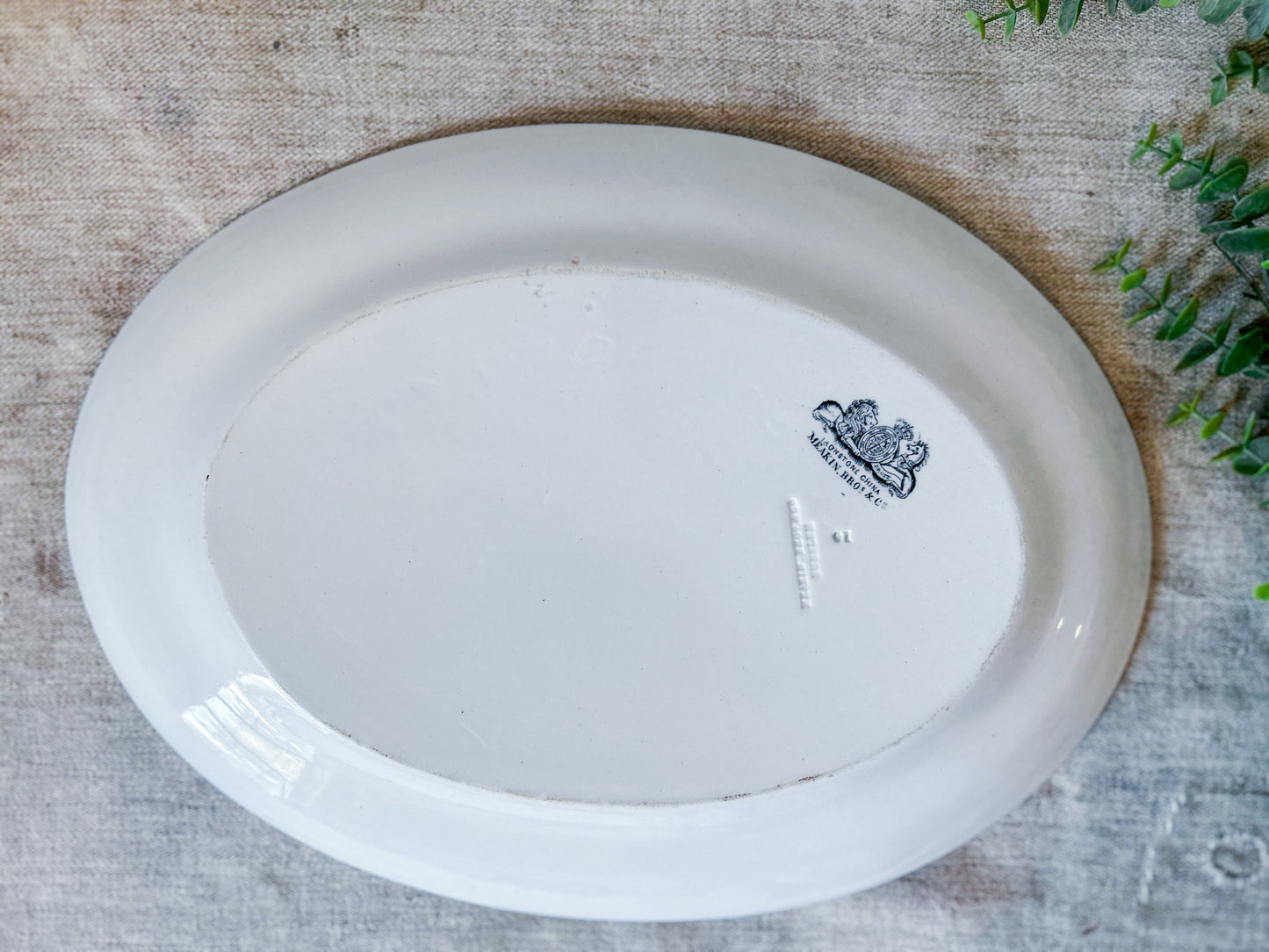 Antique Meakin Bros. & Co. Ironstone Roast Platter