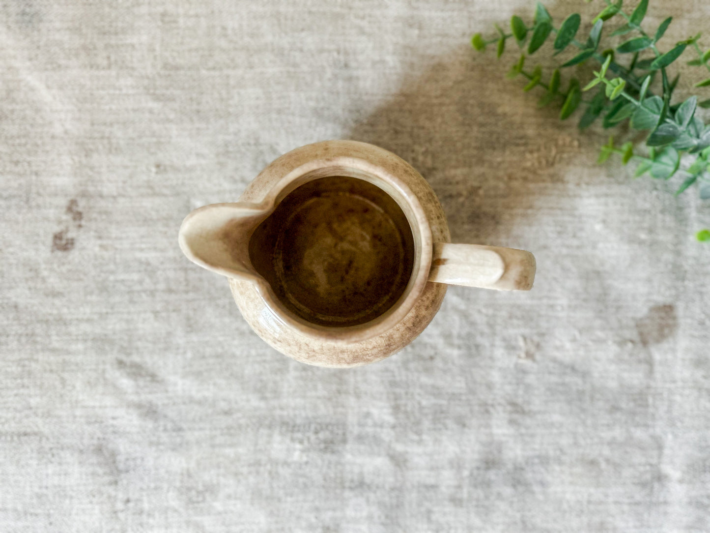 Vintage Stained Crazed Creamer