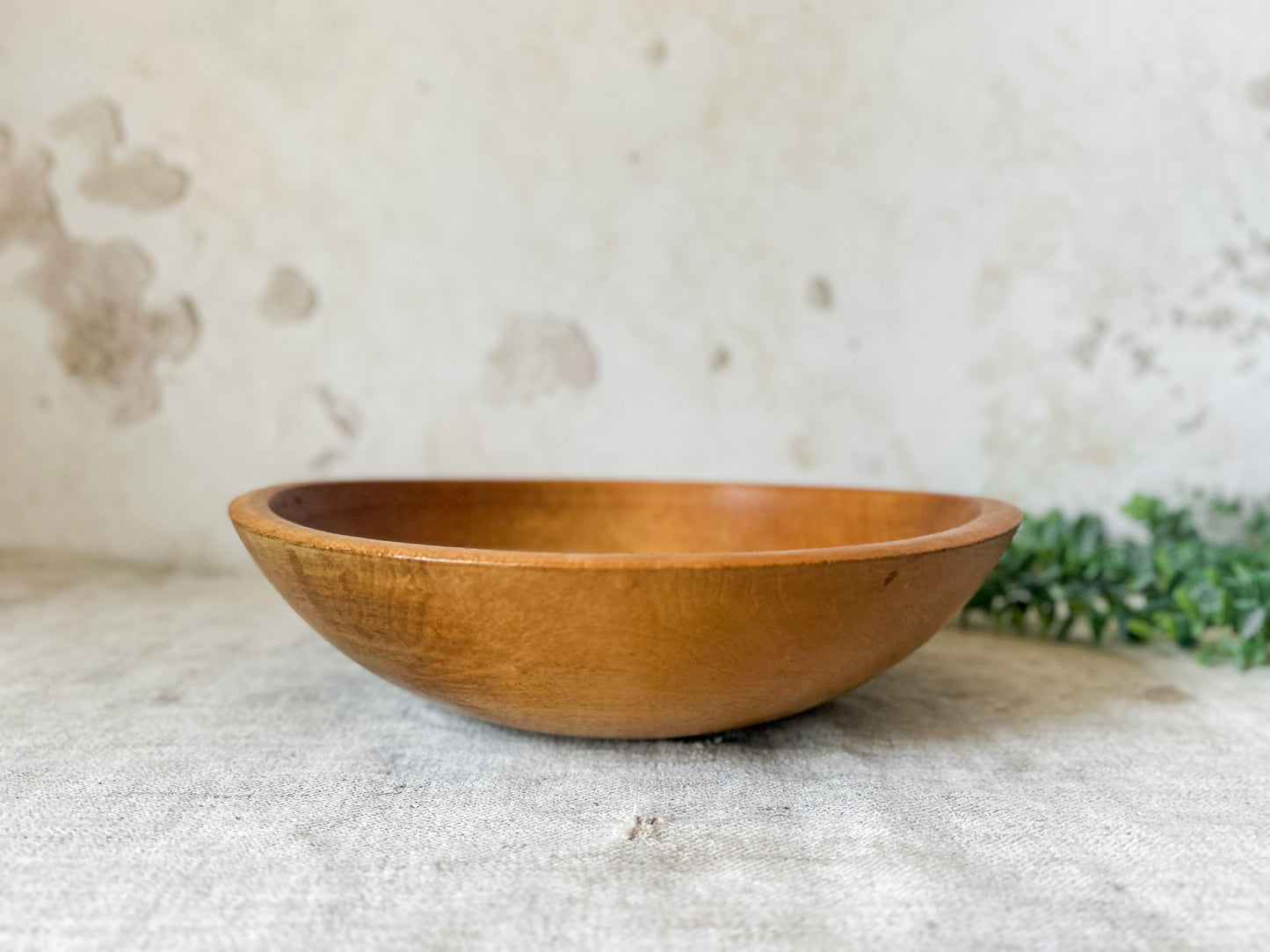 Vintage 10.5’’ Wooden Dough Bowl