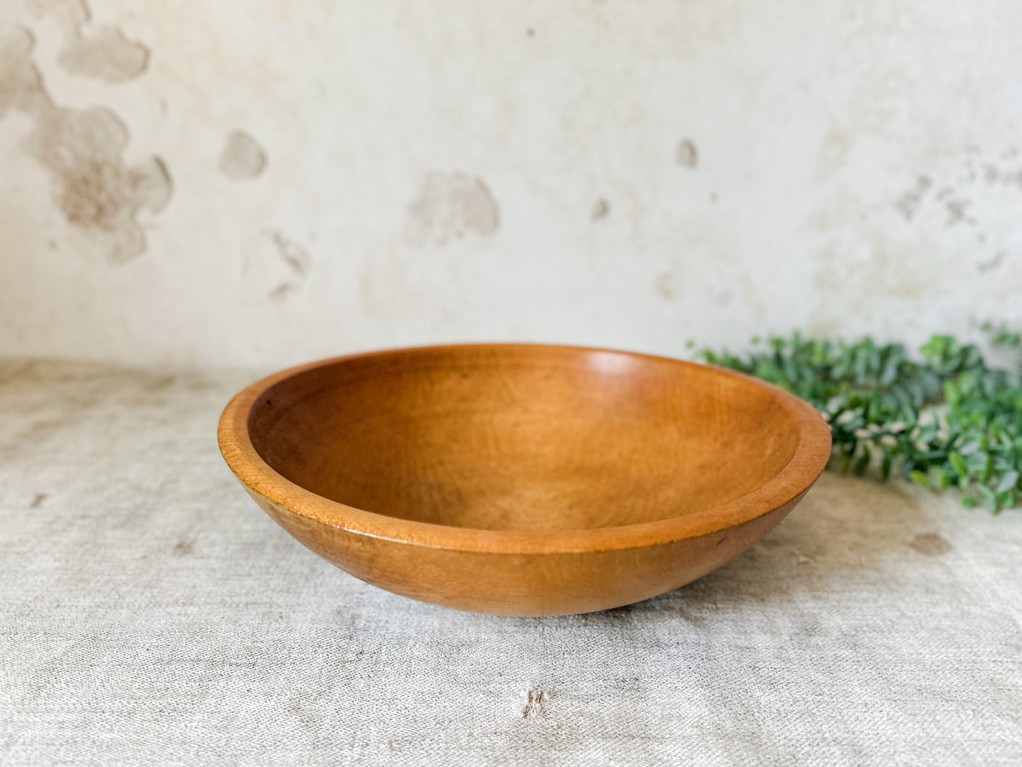 Vintage 10.5’’ Wooden Dough Bowl