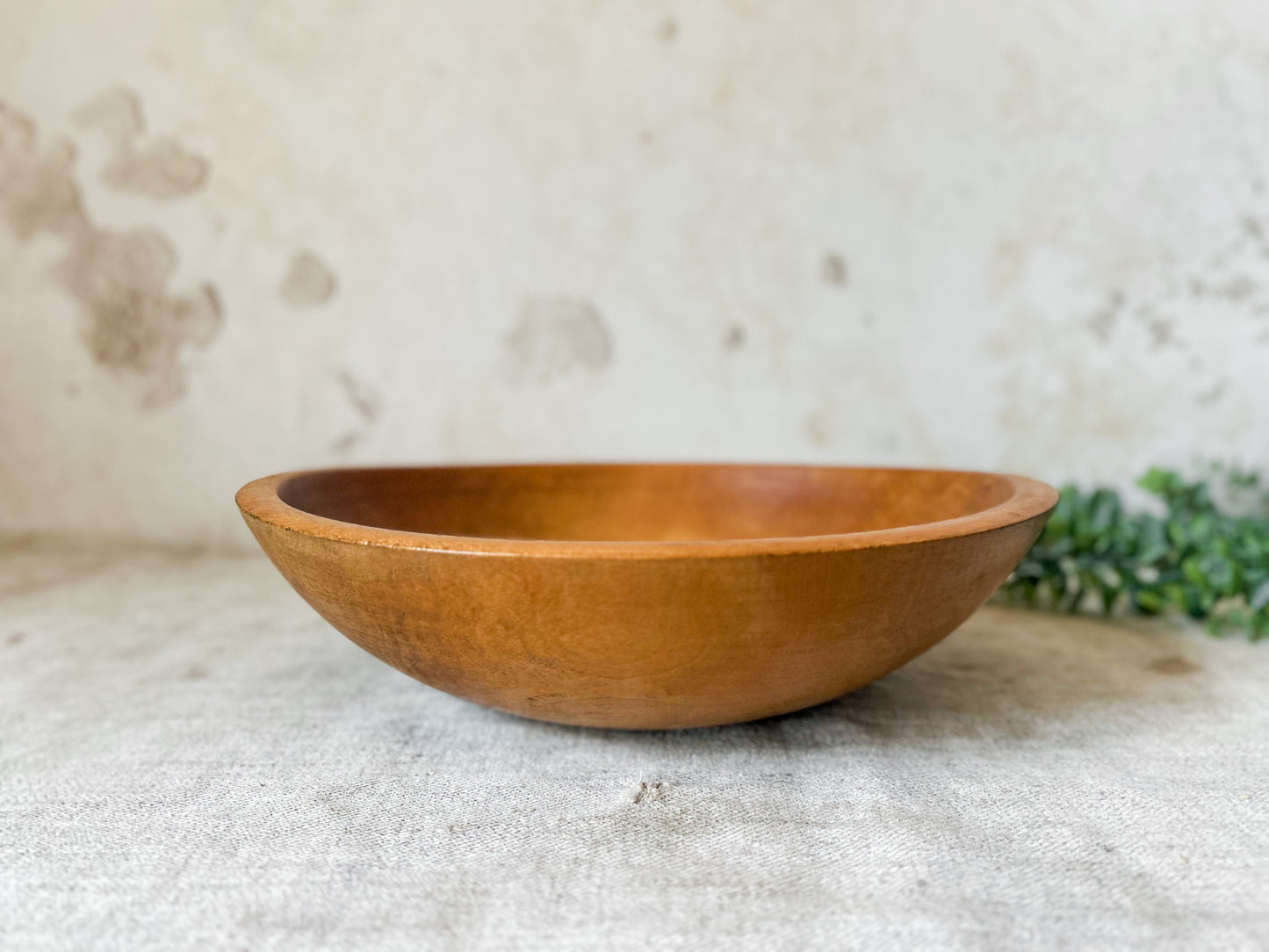 Vintage 10.5’’ Wooden Dough Bowl