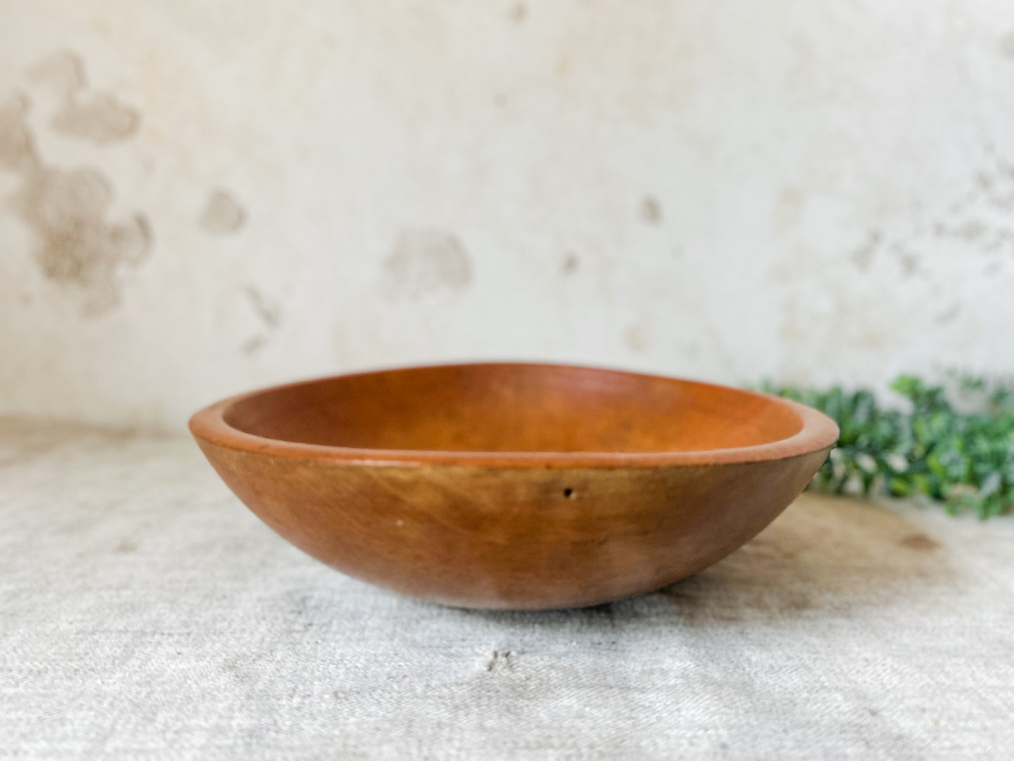 Vintage 10.5’’ Wooden Dough Bowl