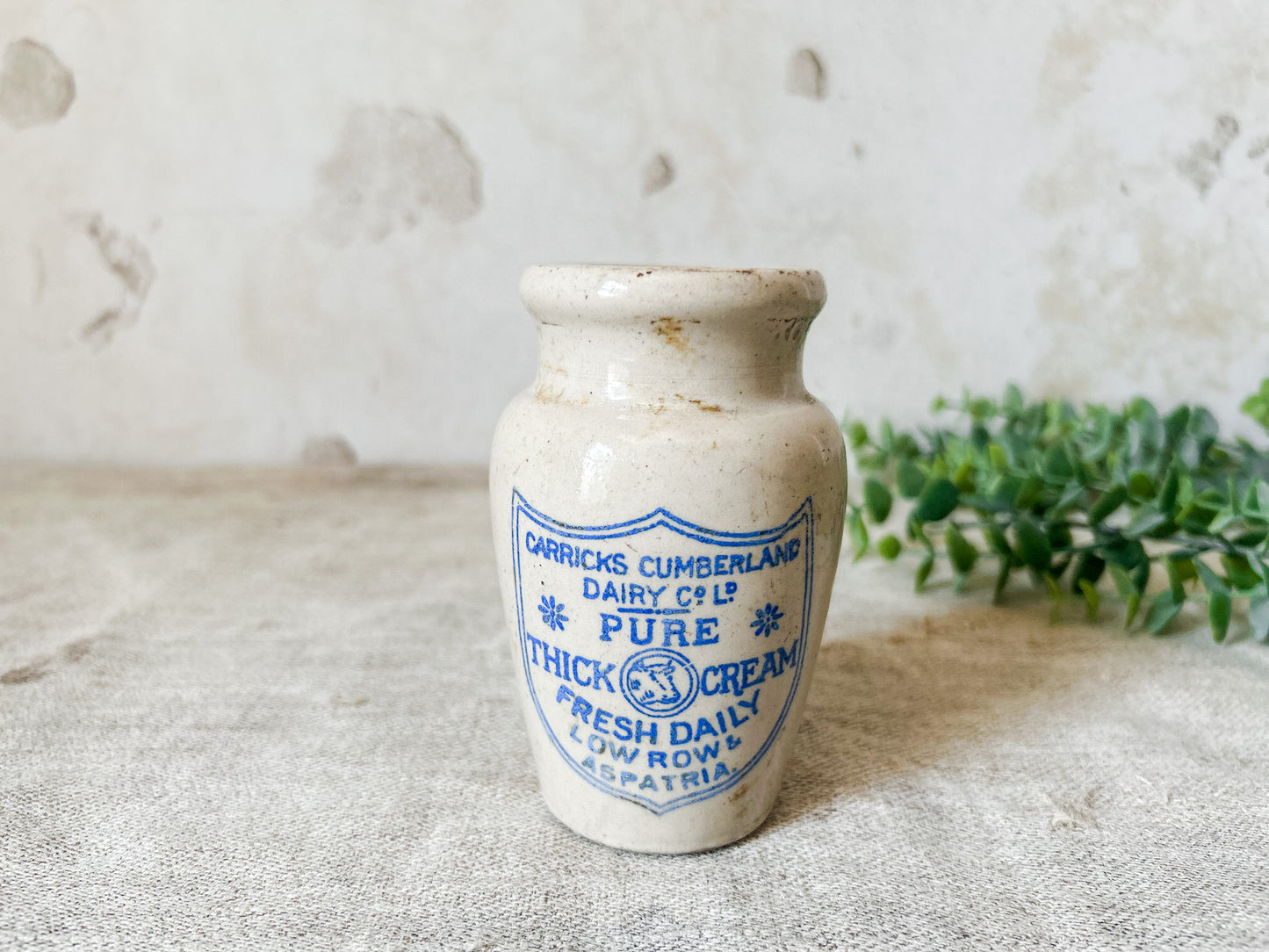 Antique Carricks Cumberland Dairy Cream Pot