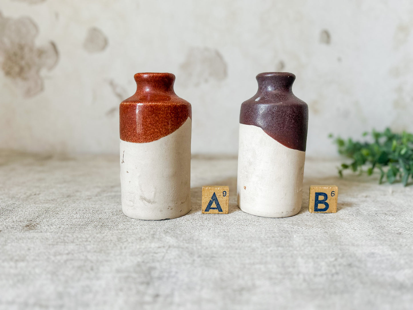 CHOICE Antique Denby Pottery Glaze Sample Pots