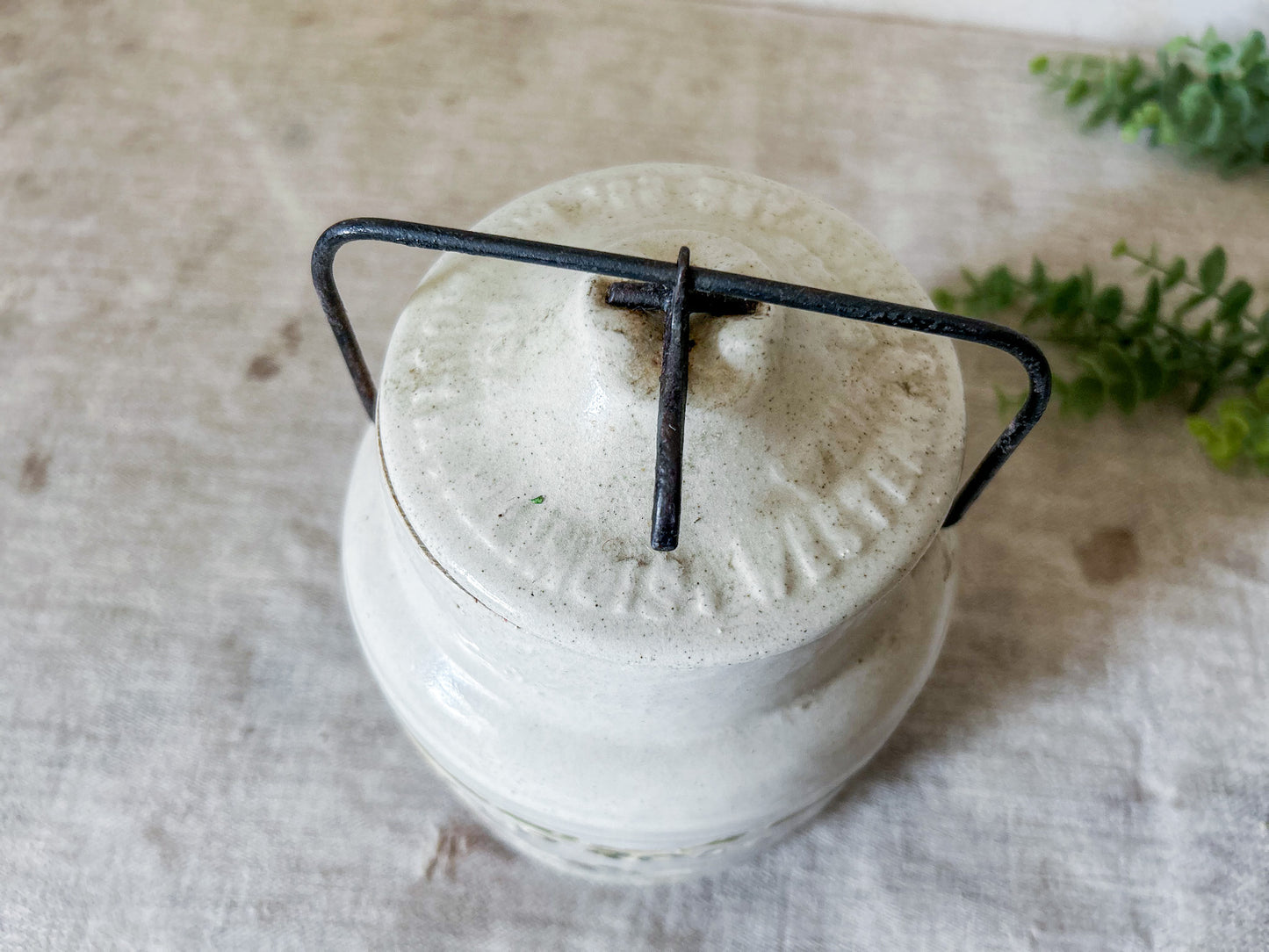 Antique Alp Rose Strawberry Preserve Stoneware Crock by Western Stoneware