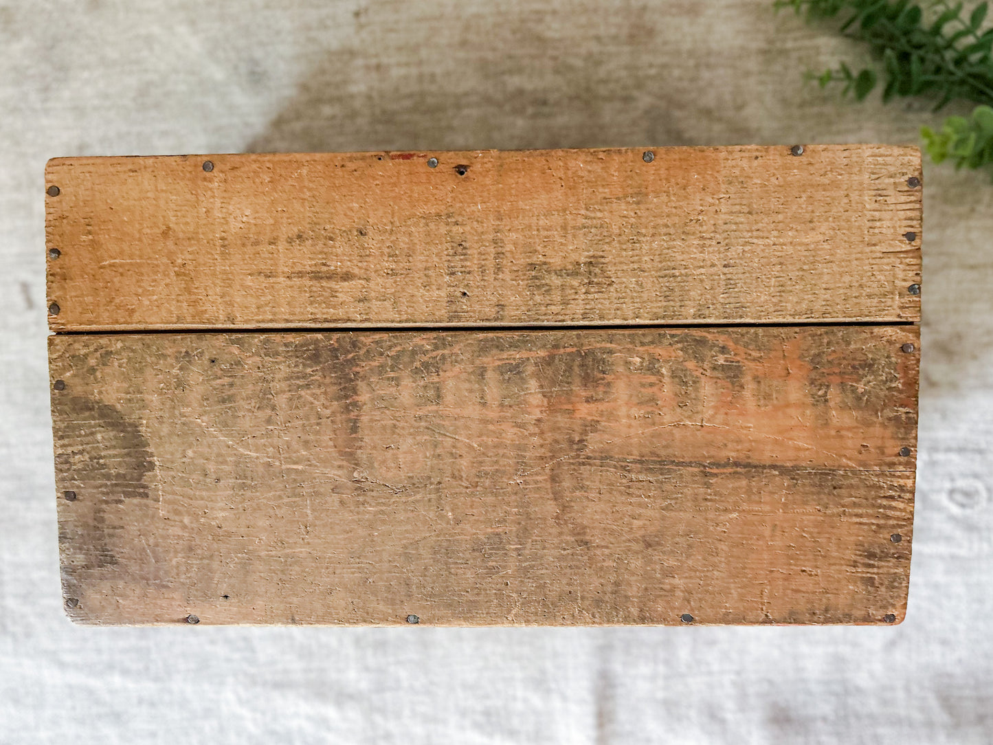 Vintage Jell-O Wood Shipping Crate Box
