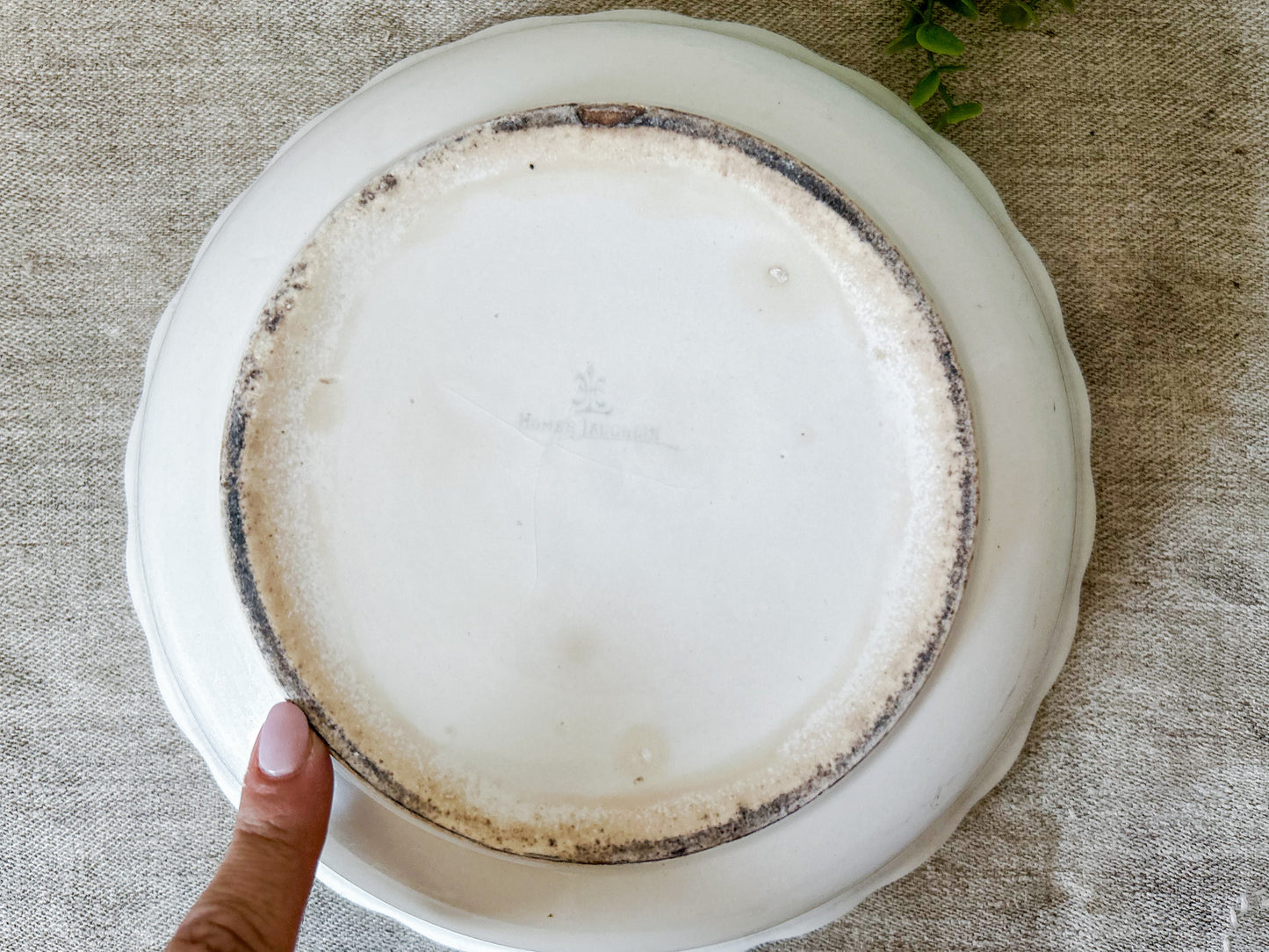 Homer Laughlin 10" Scalloped Ironstone Bowl