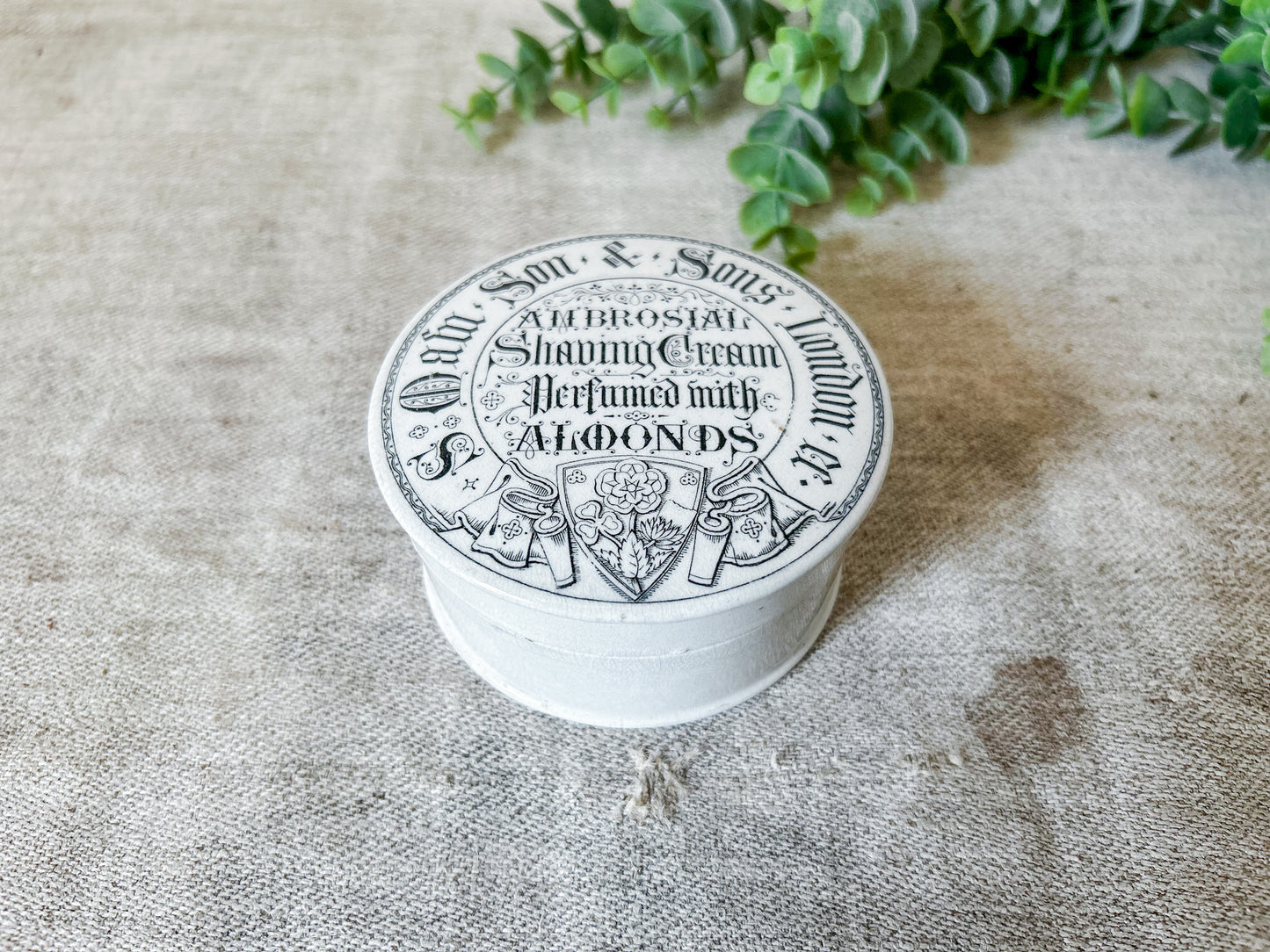 S. Maw & Sons Ambrosial Shaving Cream English Pot & Lid