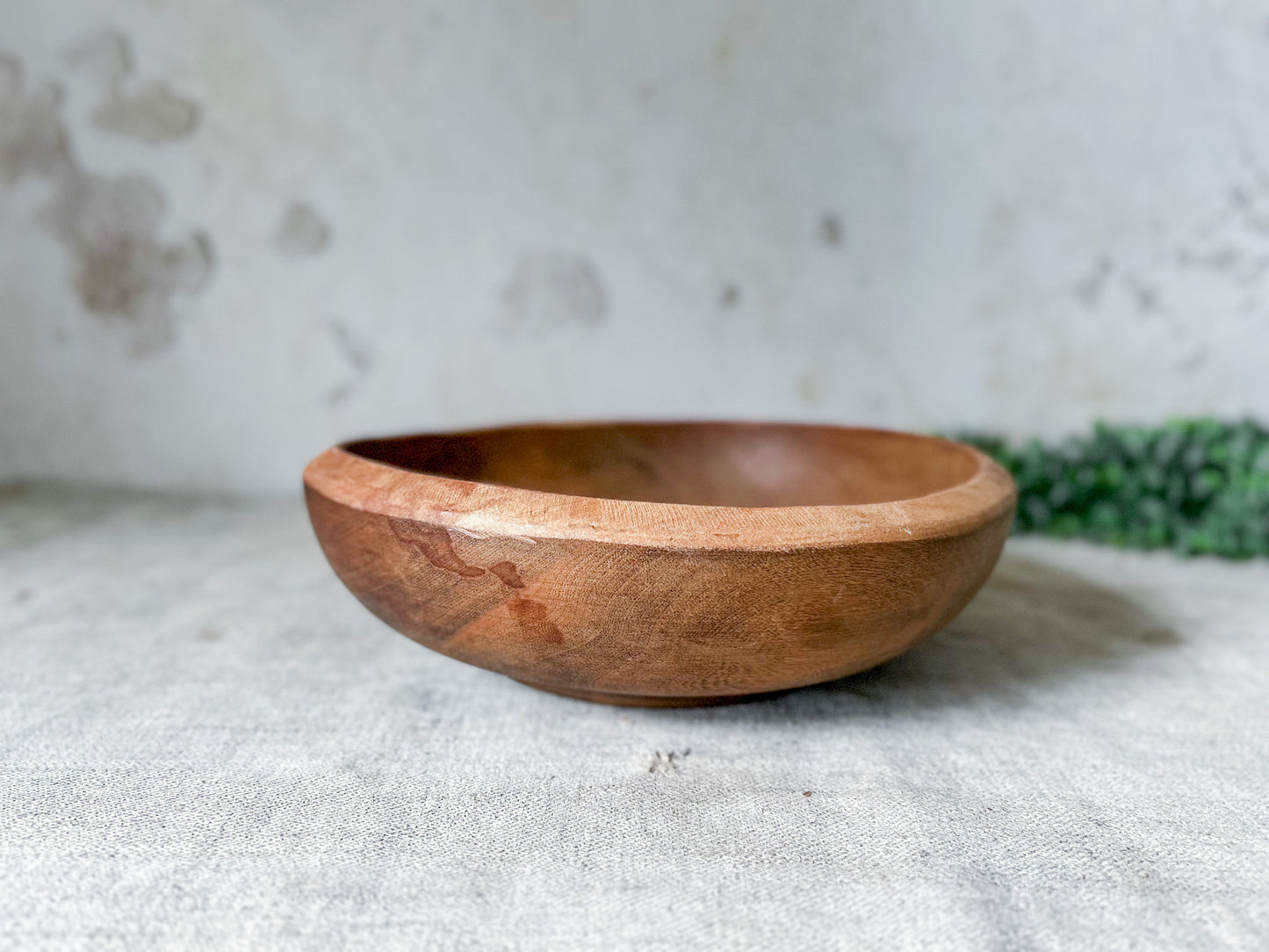 Wooden Footed 9" Serving Bowl