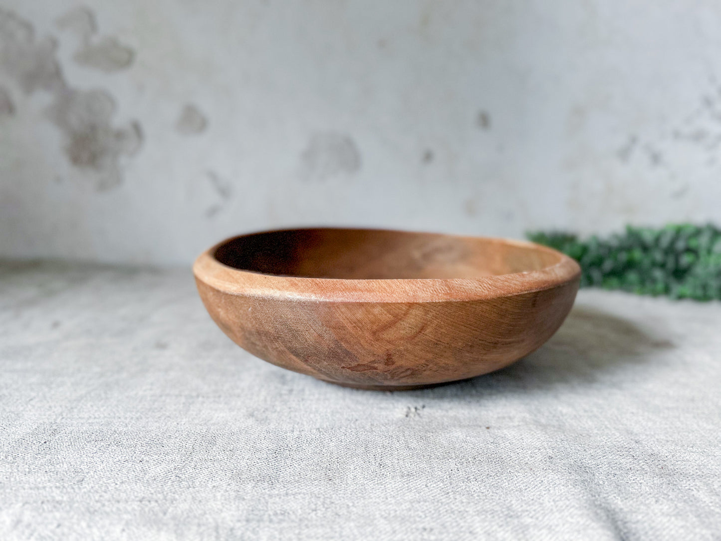 Wooden Footed 9" Serving Bowl