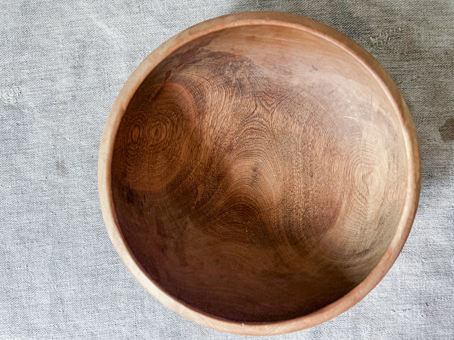 Wooden Footed 9" Serving Bowl
