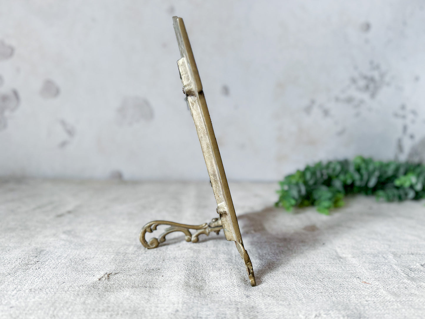 Vintage Brass Nautical Patriotic Picture Frame