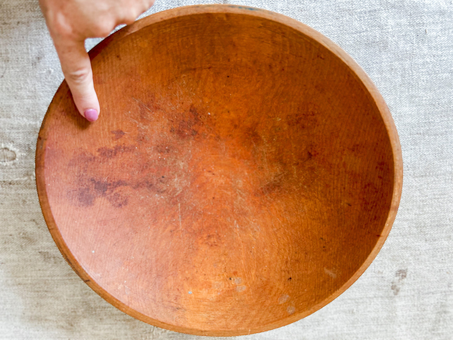 Vintage Munising 11" Wooden Bowl